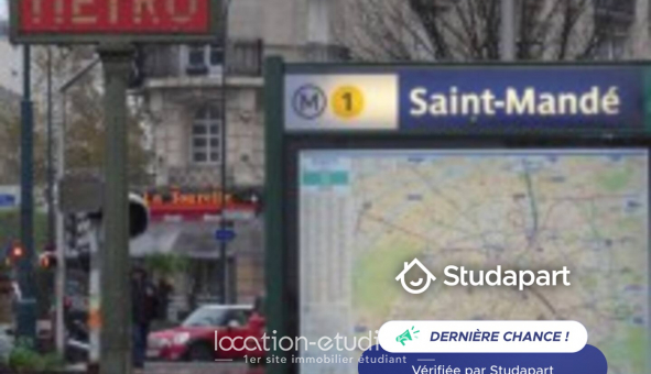 Logement tudiant Studio à Vincennes (94300)