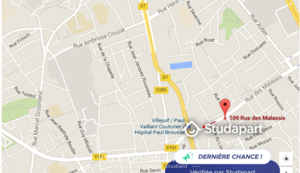 Logement �tudiant Studio &agrave; Vitry sur Seine (94400)