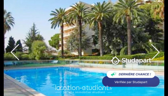 Logement étudiant Studio &agrave; Antibes (06160)