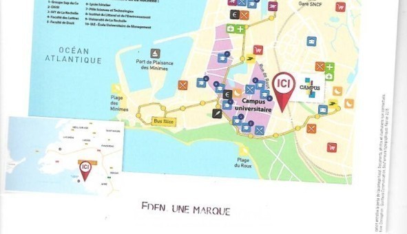 Logement étudiant Studio &agrave; La Rochelle (17000)