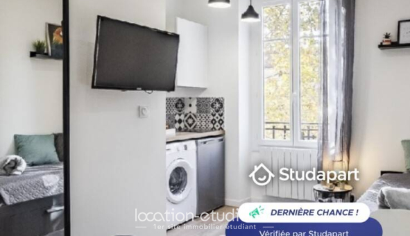 Logement étudiant Studio &agrave; Lyon 7ème arrondissement (69007)