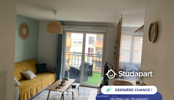 Logement étudiant Studio &agrave; Nice (06100)