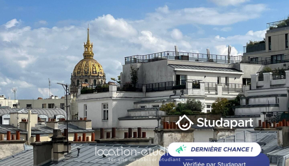 Logement étudiant Studio &agrave; Paris 07ème arrondissement (75007)