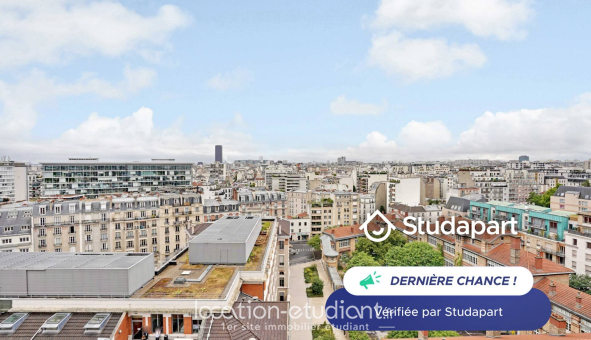 Logement étudiant Studio &agrave; Paris 15ème arrondissement (75015)