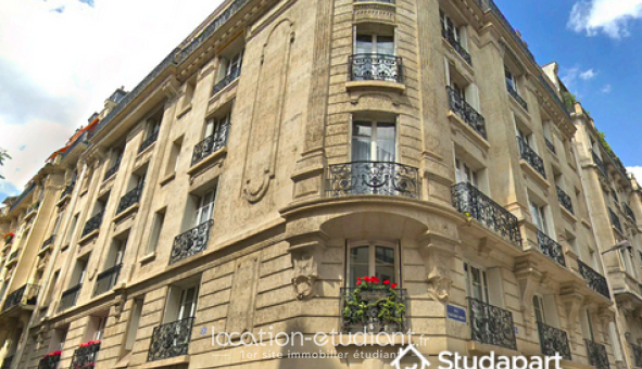 Logement étudiant Studio &agrave; Paris 16ème arrondissement (75016)