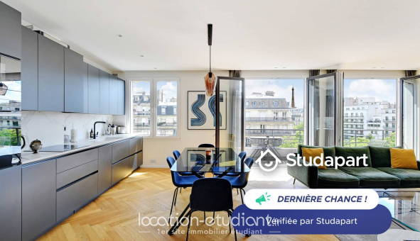 Logement étudiant T2 &agrave; Paris 16ème arrondissement (75016)