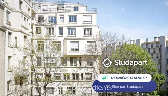Logement étudiant Studio &agrave; Paris 17ème arrondissement (75017)