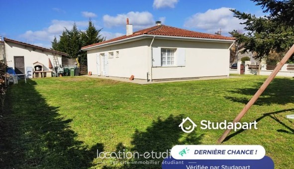Logement étudiant Studio &agrave; Sainte Eulalie (33560)