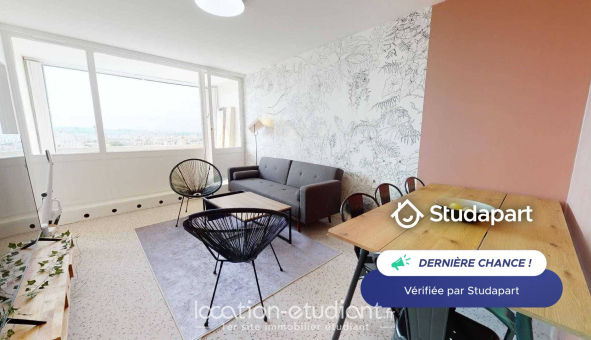 Logement étudiant Studio &agrave; Villeurbanne (69100)