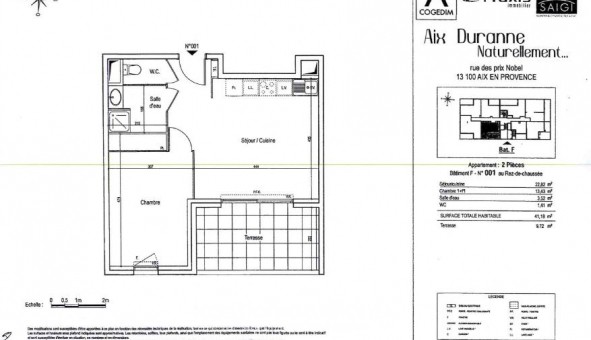 Logement tudiant T2 à Aix en Provence (13100)