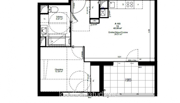 Logement tudiant Location T2 Vide Albertville (73200)