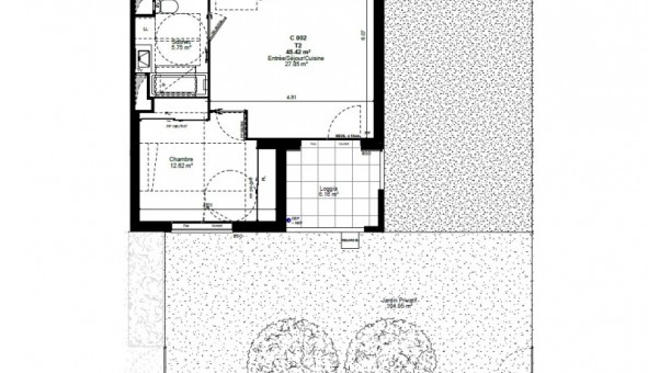 Logement tudiant T2 à Albertville (73200)