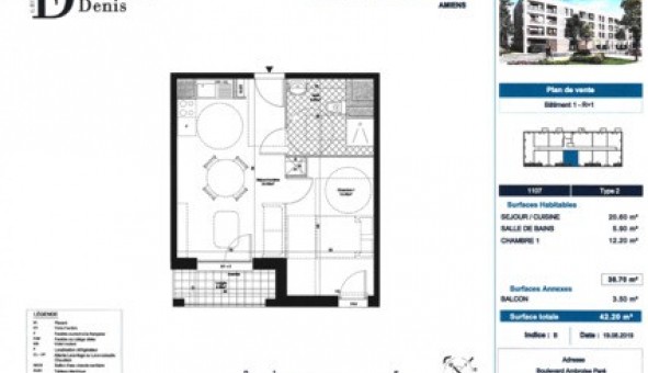 Logement tudiant T2 à Amiens (80090)