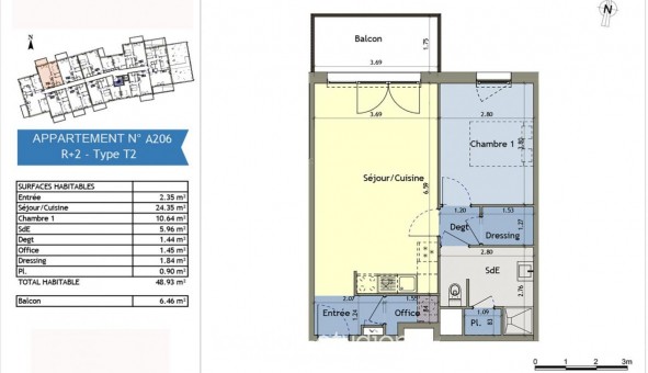 Logement tudiant T2 à Amiens (80090)