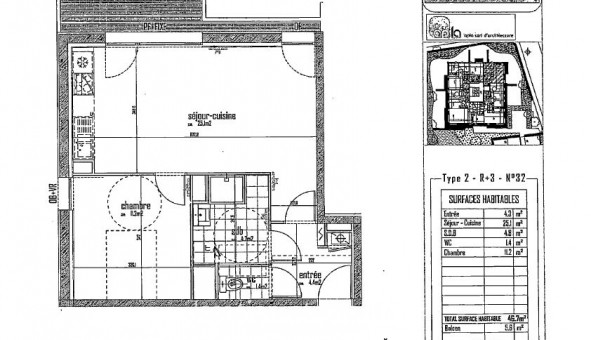 Logement tudiant T2 à Amiens (80090)