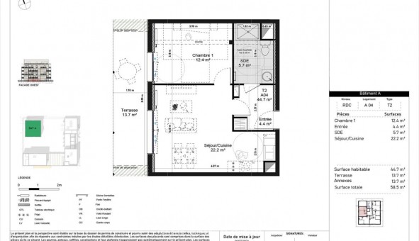 Logement �tudiant T2 &agrave; Amiens (80090)