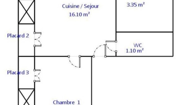 Logement �tudiant T2 &agrave; Amiens (80090)