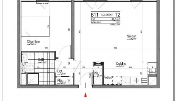 Logement �tudiant T2 &agrave; Amiens (80090)
