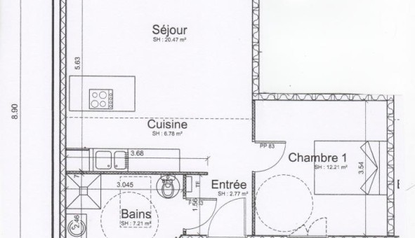 Logement �tudiant T2 &agrave; Andilly (17230)