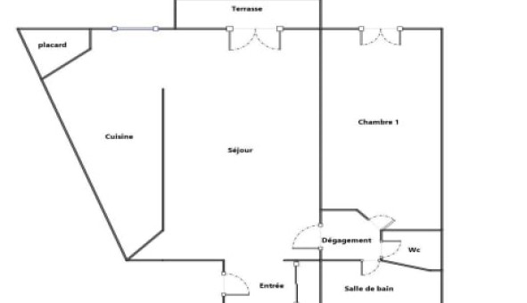 Logement tudiant T2 à Angers (49000)