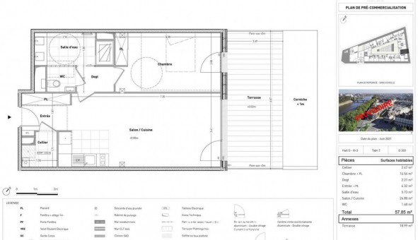 Logement tudiant T2 à Angers (49000)