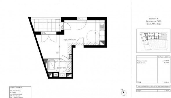 Logement tudiant T2 à Angers (49000)