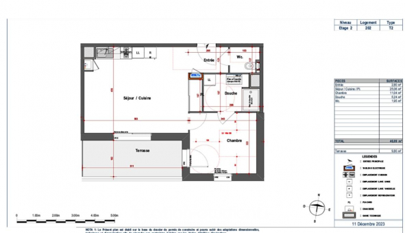 Logement �tudiant Location T2 Vide Angers (49000)