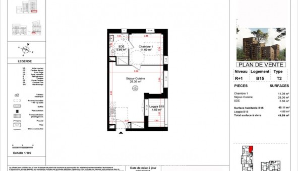 Logement �tudiant T2 &agrave; Angers (49000)