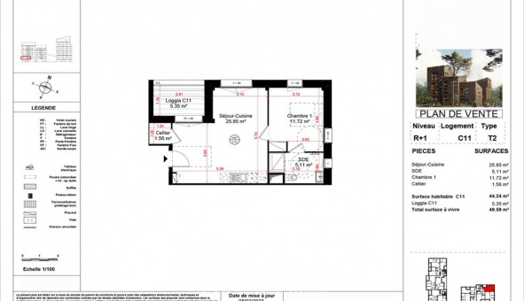 Logement �tudiant T2 &agrave; Angers (49000)