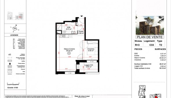 Logement �tudiant T2 &agrave; Angers (49000)