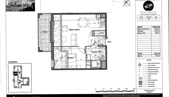 Logement �tudiant T2 &agrave; Angers (49000)