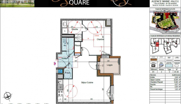 Logement �tudiant T2 &agrave; Angers (49000)