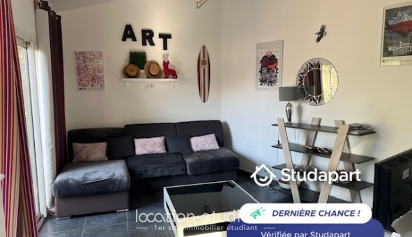 Logement étudiant Location T2 Meubl&eacute; Anglet (64600)