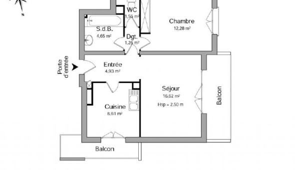 Logement �tudiant T2 &agrave; Annecy (74000)