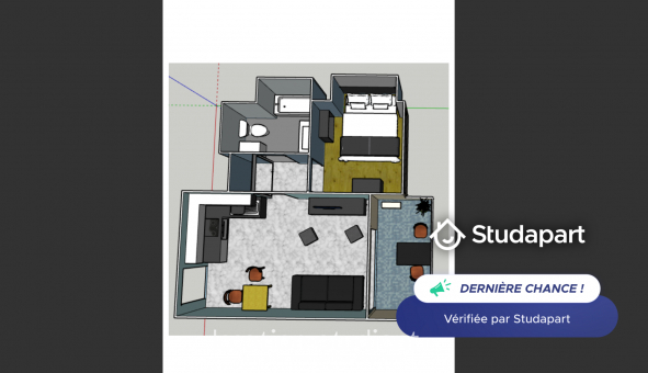 Logement tudiant T2 à Antibes (06160)