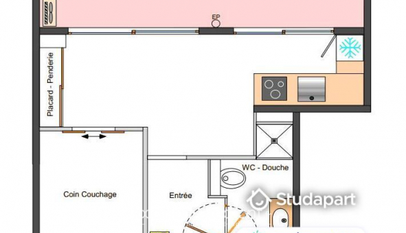 Logement �tudiant Location T2 Meubl&eacute; Antibes (06160)