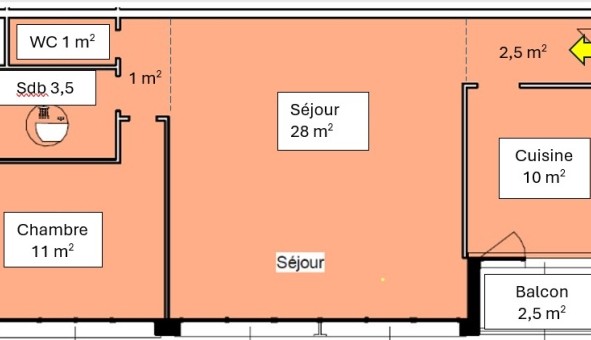 Logement �tudiant T2 &agrave; Antony (92160)