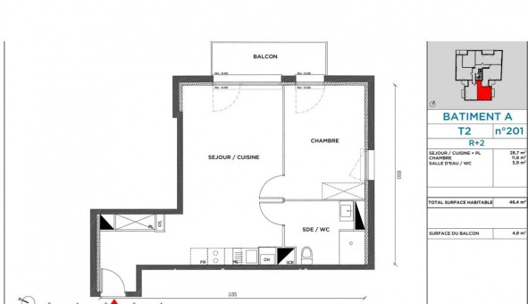 Logement tudiant T2 à Armentires (59280)