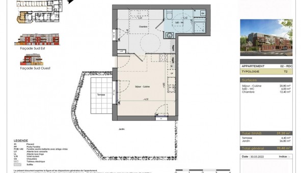 Logement tudiant T2 à Armentires (59280)