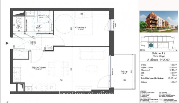 Logement �tudiant Location T2 Vide Armenti�res (59280)