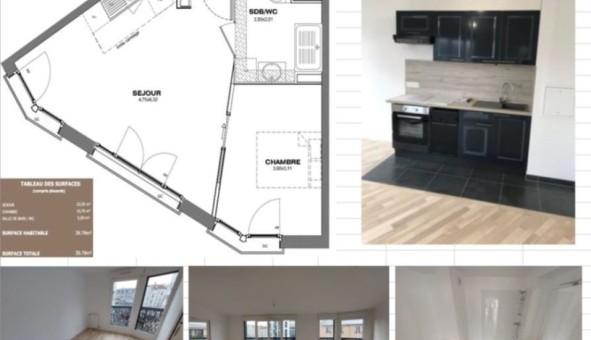 Logement �tudiant T2 &agrave; Asni�res sur Seine (92600)