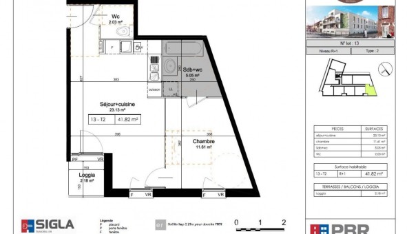 Logement tudiant T2 à Auchy lez Orchies (59310)
