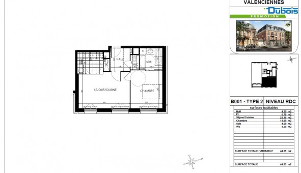 Logement tudiant T2 à Aulnoy lez Valenciennes (59300)