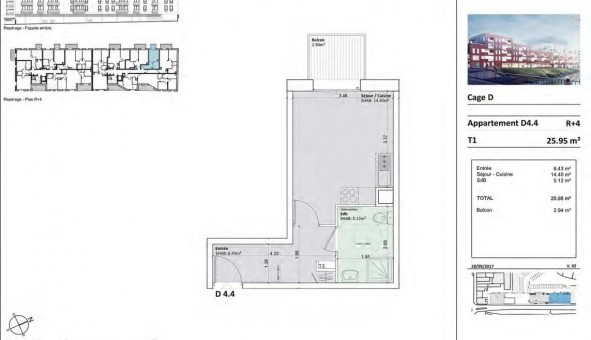 Logement tudiant T2 à Aulnoy lez Valenciennes (59300)