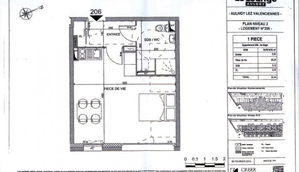 Logement �tudiant T2 &agrave; Aulnoy lez Valenciennes (59300)