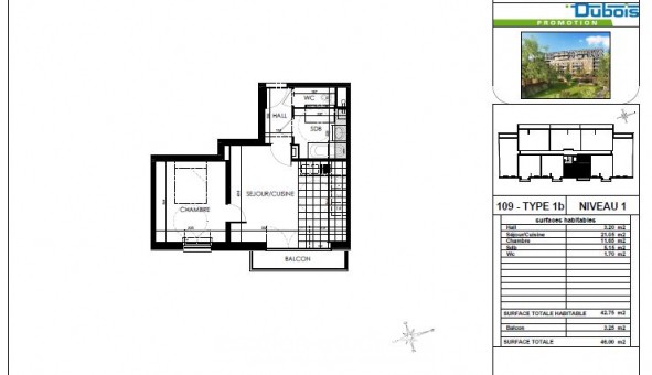 Logement �tudiant T2 &agrave; Aulnoy lez Valenciennes (59300)