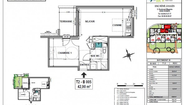 Logement �tudiant T2 &agrave; Auray (56400)