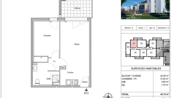 Logement tudiant T2 à Avignon (84000)