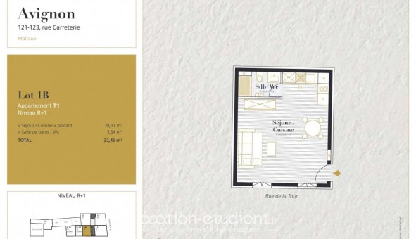 Logement tudiant T2 à Avignon (84000)