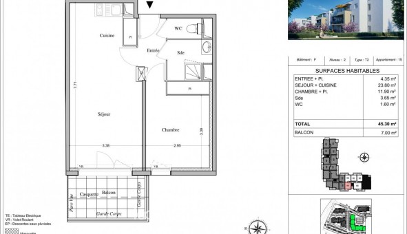 Logement tudiant T2 à Avignon (84000)